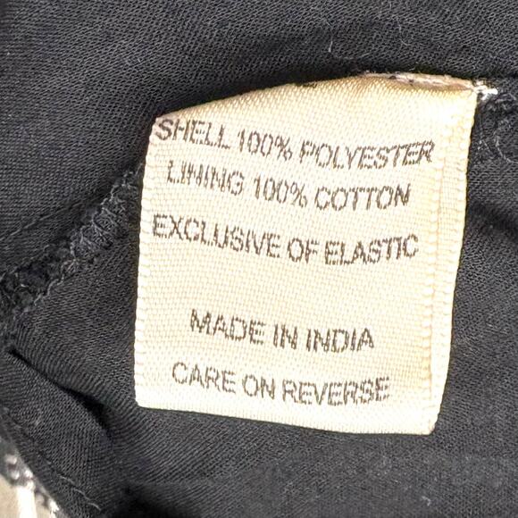 Dizzy Lizzy Midi Dress, Black and Cream, Smocked Waist, NWOT, Size L - Picture 5 of 6